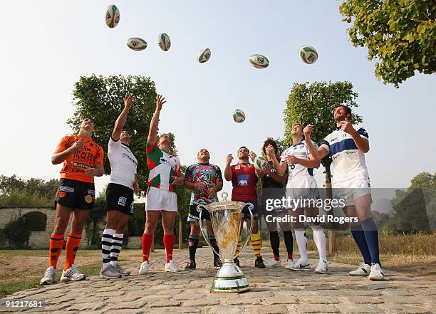 Eight of the captains who will lead their teams into next months Heineken Cup Jaco Erasmus, , Simon Azoulai , Jerome Thion , Rodrigo Roncero ,...