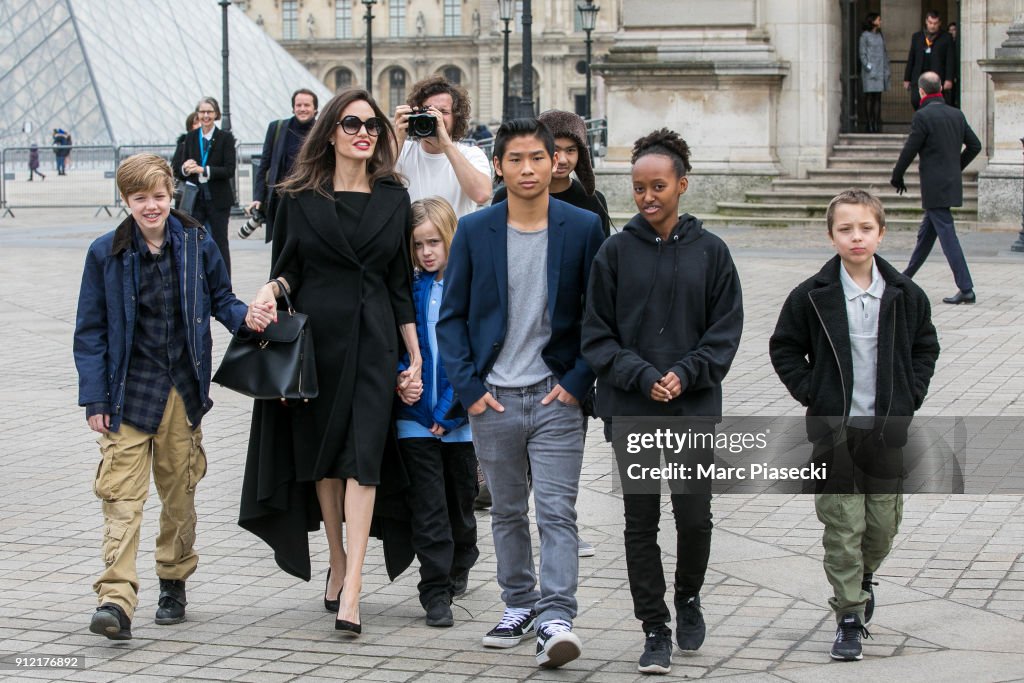 Angelina Jolie Sighting in Paris