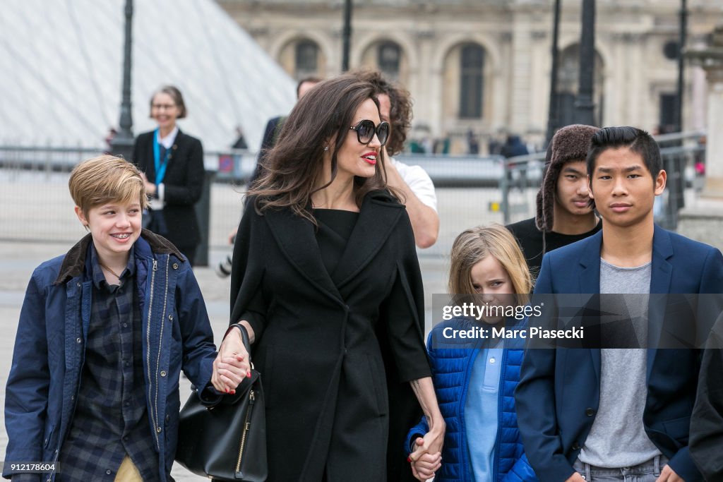 Angelina Jolie Sighting in Paris