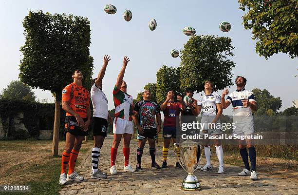 Eight of the captains who will lead their teams into next months Heineken Cup Jaco Erasmus, , Simon Azoulai ; Jerome Thion, Rodrigo Roncero Nicolas...