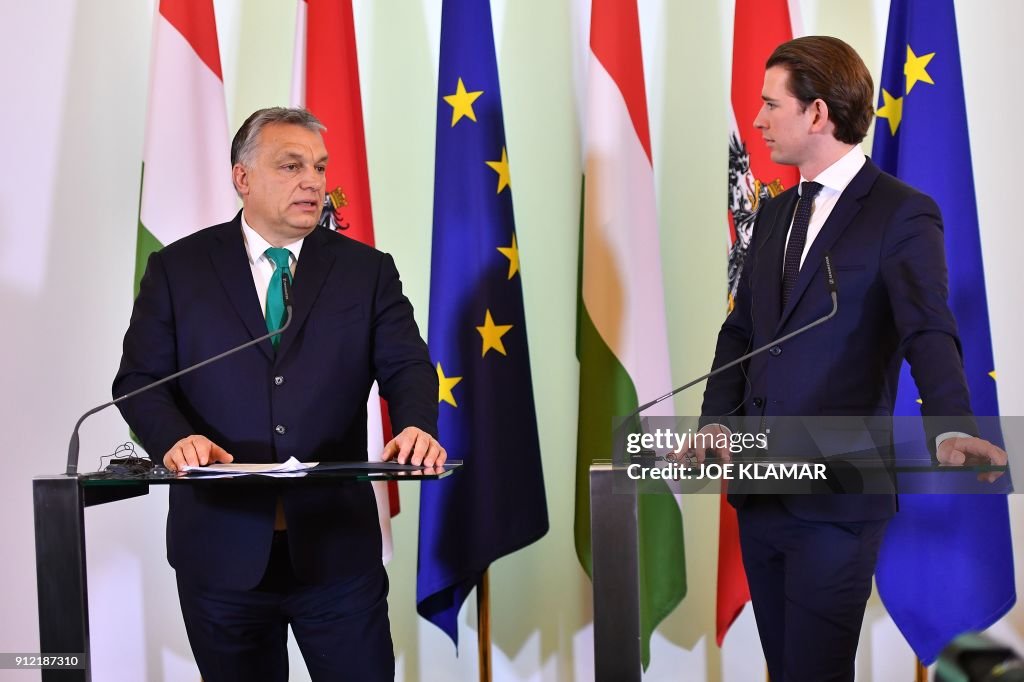 AUSTRIA-HUNGARY-POLITICS-KURZ-ORBAN