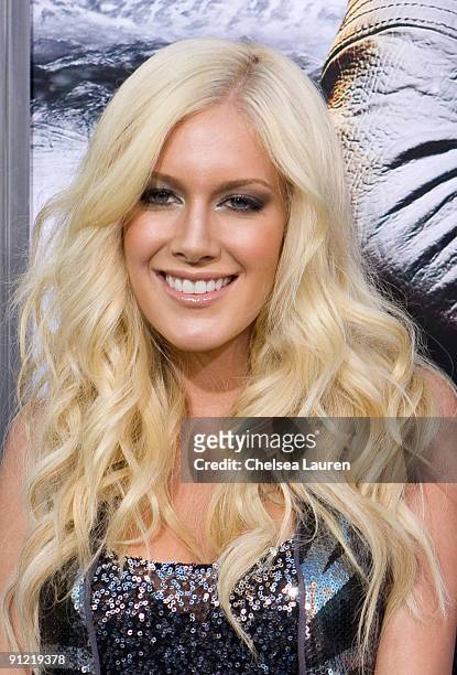 Television personality Heidi Montag arrives at the Los Angeles special screening of "G.I. Joe: The Rise Of The Cobra" at the Grauman's Chinese...