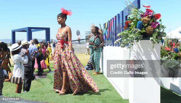 Spectators during the 2018 Sun Met at Kenilworth Racecourse on January 27, 2018 in Cape Town, South Africa. The 134th edition of the Sun Met, brings...