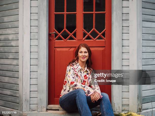 beautiful woman outdoors during day in early spring - ambient light stock pictures, royalty-free photos & images