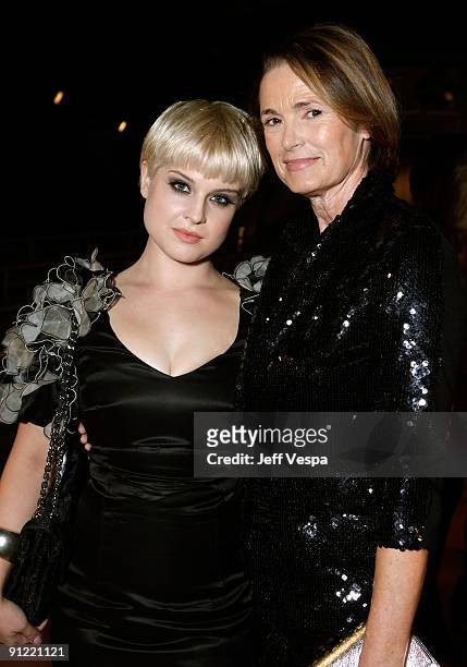 Singer Kelly Osbourne and Vogue's senior west coast editor Lisa Love pose during the 7th Annual Teen Vogue Young Hollywood Party held at Milk Studios...