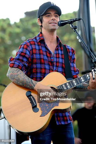 Chris Carrabba of Dashboard Confessional performs as part of 97.3 Alice Now & Zen 2009 at Sharon Meadow in Golden Gate Park on September 27, 2009 in...