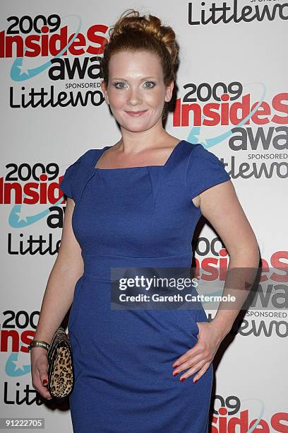 Jennie McAlpine arrives at The Inside Soap Awards 2009 on September 28, 2009 in London, England.