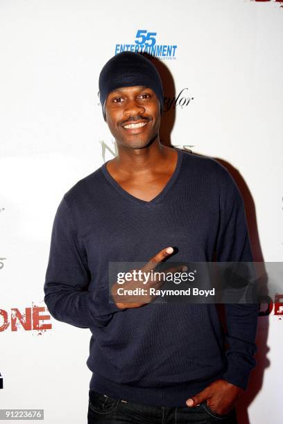 September 03: Actor Brian Hooks poses on the red carpet at the "Dead Tone" movie premiere at Chatham's ICE Theaters in Chicago, Illinois on September...