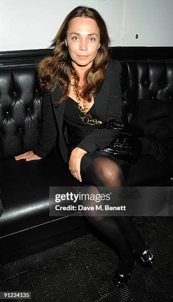 Jeanne Marine attends the afterparty following the press night of 'Speaking In Tongues', at the Jewell Bar on September 28, 2009 in London, England.