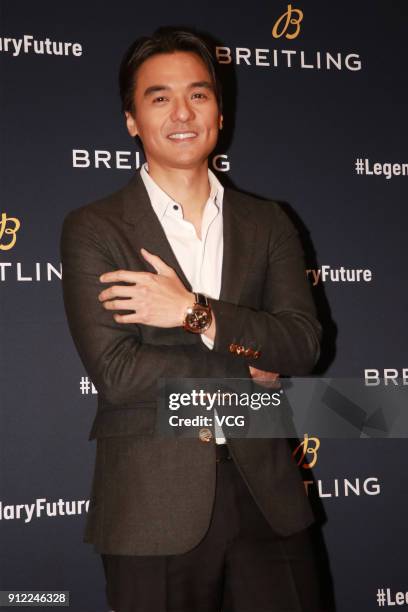 Director Stephen Fung attends Breitling new product launching ceremony on January 29, 2018 in Shanghai, China.