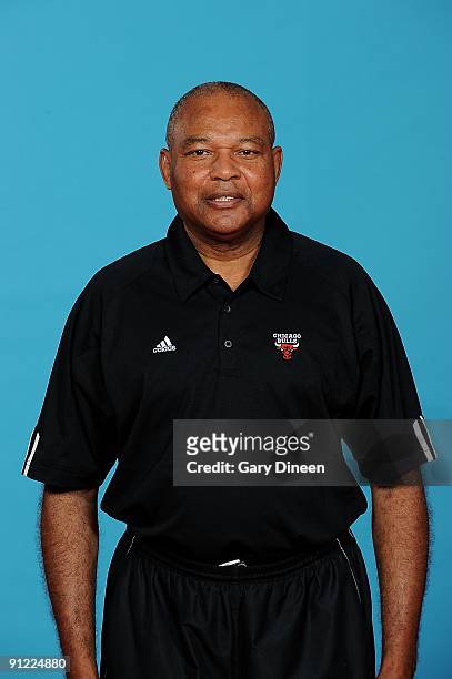 Assistant coach Bernie Bickerstaff of the Chicago Bulls poses for a portrait during 2009 NBA Media Day on September 25, 3009 at the the Berto Center...