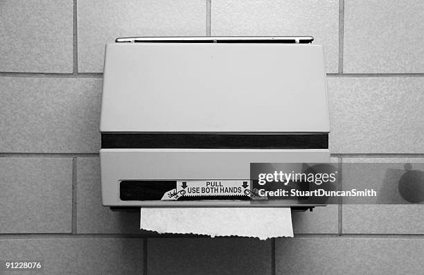public bathroom paper towel dispenser - towel dispenser stock pictures, royalty-free photos & images