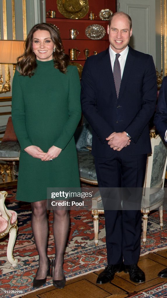 The Duke And Duchess Of Cambridge Visit Sweden And Norway - Day 1