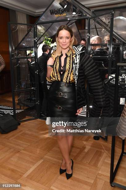 Marina Hoermanseder attends the Wolfskin Tech Lab x Gianni Versace retrospective opening event at Kronprinzenpalais on January 30, 2018 in Berlin,...