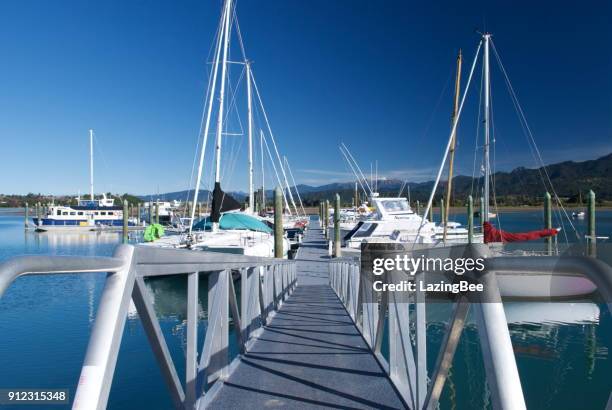 motueka marina, tasman district, new zealand - motueka stock pictures, royalty-free photos & images