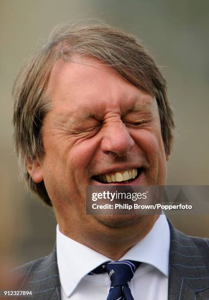 Chairman Giles Clarke during the second day's play of the 4th Test match between England and Australia at Headingley, Leeds, 8th August 2009....