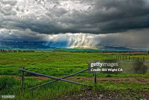 driggs, idaho  squall and sun rays - squall stock pictures, royalty-free photos & images