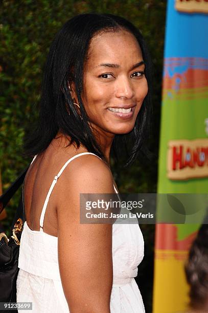 Actress Angela Bassett attends the premiere of "Handy Manny Motorcycle Adventure" at ArcLight Cinemas on September 26, 2009 in Hollywood, California.