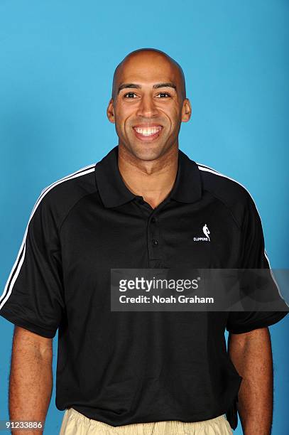 Los Angeles Clippers assistant coach Fred Vinson poses for a portrait during 2009 NBA Media Day on September 28, 2009 at Staples Center in Los...