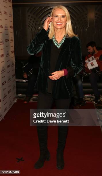 Anneka Rice attends the Costa Book Awards at Quaglino's on January 30, 2018 in London, England.