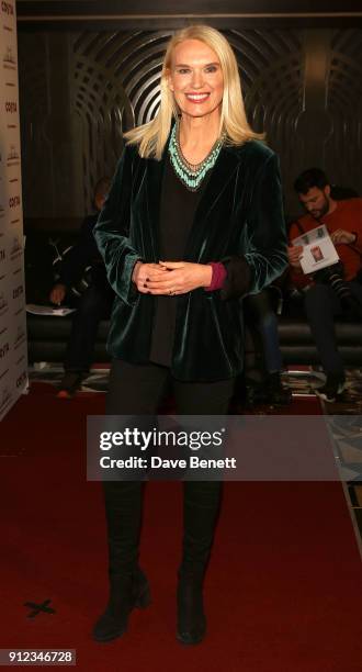 Anneka Rice attends the Costa Book Awards at Quaglino's on January 30, 2018 in London, England.