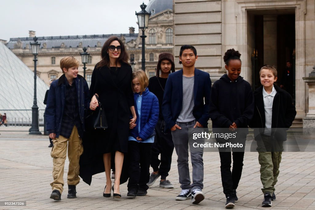 Angelina Jolie Sighting in Paris