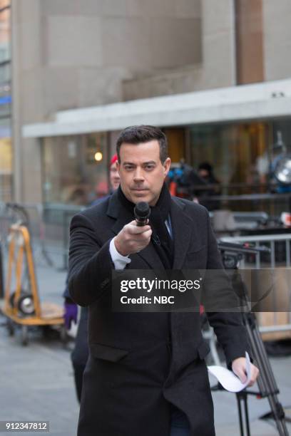 Carson Daly on Friday, Jan. 26, 2018 --