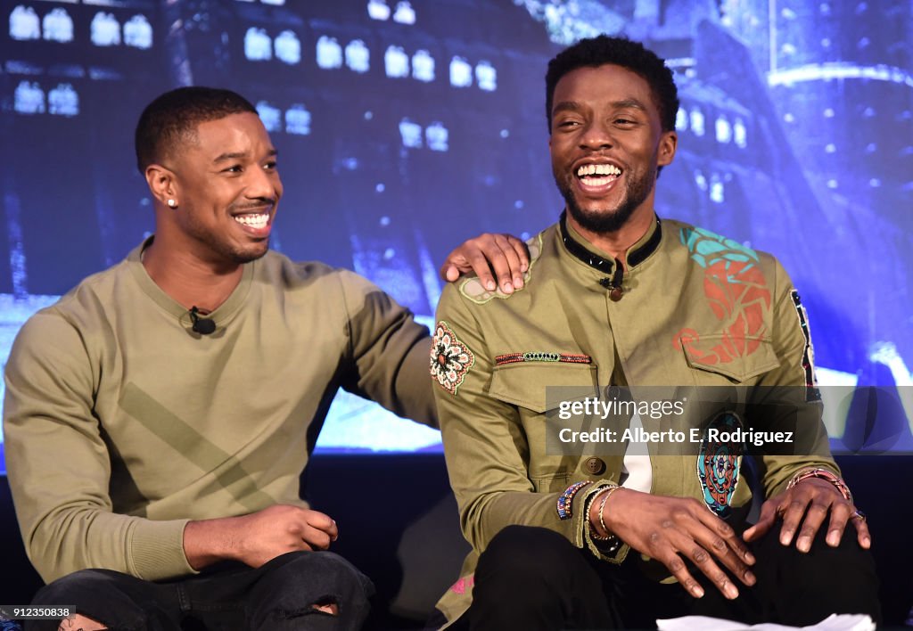 Marvel Studios' BLACK PANTHER Global Junket Press Conference