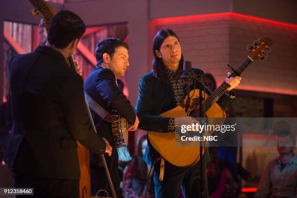 Pictured: The Avett Brothers on Friday, January 26, 2018 --