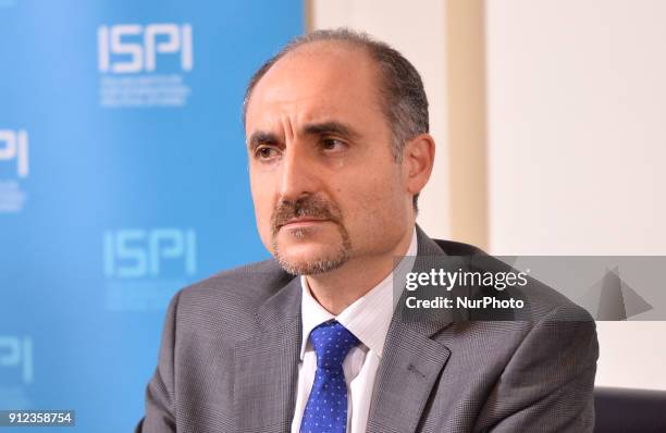 Vice-Prsident institutional affairs Dario Speranza during discussion Why Think Tanks Matter on January 30, 2018 in Rome, Italy