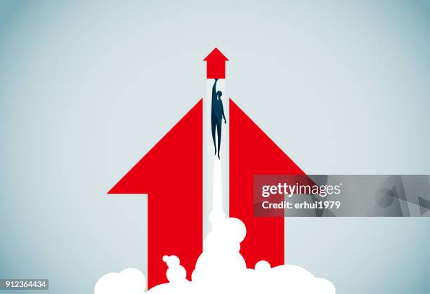 stockillustraties, clipart, cartoons en iconen met leiderschap - economic growth