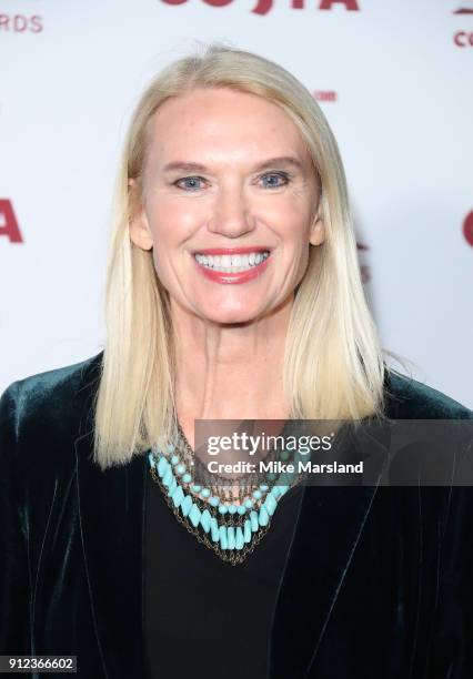 Anneka Rice attends the 'Costa Book Awards' 2018 at Quaglinoâs on January 30, 2018 in London, Englan