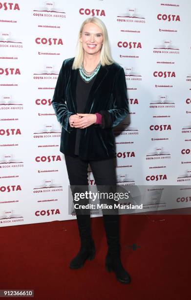 Anneka Rice attends the 'Costa Book Awards' 2018 at Quaglinoâs on January 30, 2018 in London, Englan