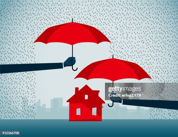 shield - rain stock illustrations