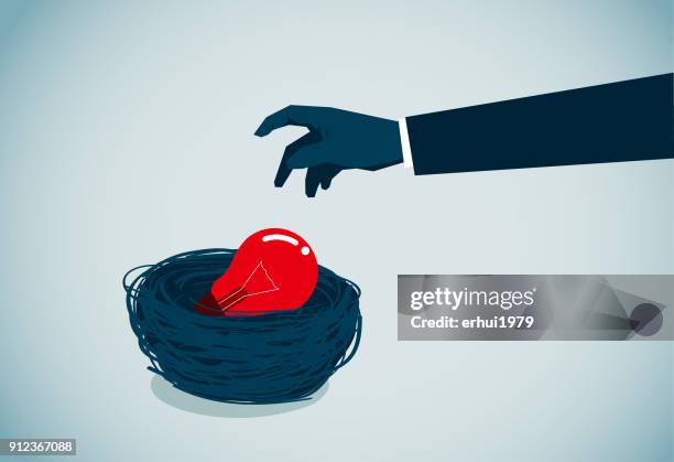 phishing - bird's nest stock illustrations