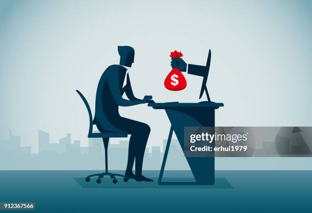 wages - asian man using computer stock illustrations