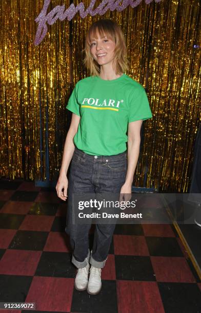 Sienna Guillory attends the ALEXACHUNG Fantastic collection party on January 30, 2018 in London, England.