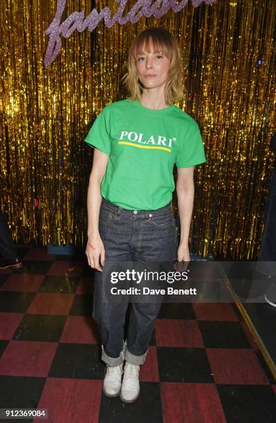 Sienna Guillory attends the ALEXACHUNG Fantastic collection party on January 30, 2018 in London, England.