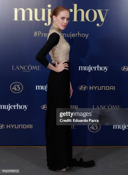 Actress Maria Castro attends 'VII Premios Mujer Hoy' at Casino on January 30, 2018 in Madrid, Spain.