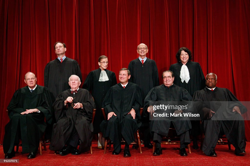 U.S. Supreme Court Justices Pose For Group Photo