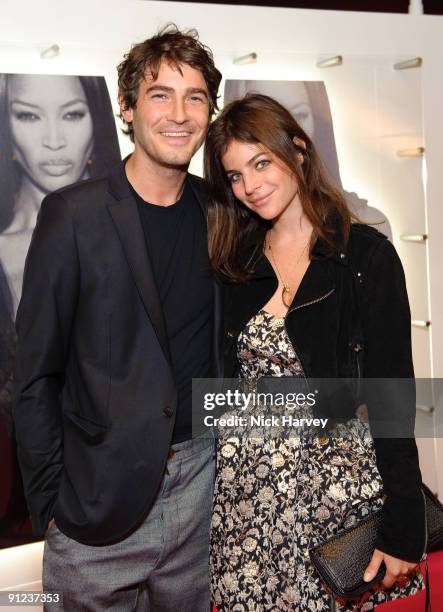 Robert Konjic and Julia Restoin-Roitfeld attend Nick Knight's ShowStudio Opening Party as part of London Fashion Week Spring/Summer 2010 on September...