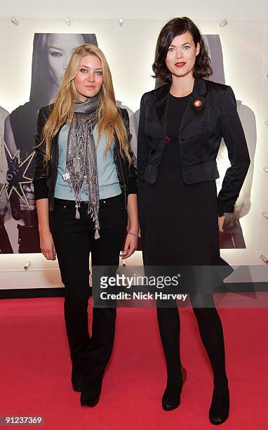 Celeste Guiness and Jasmine Guiness attend Nick Knight's ShowStudio Opening Party as part of London Fashion Week Spring/Summer 2010 on September 21,...