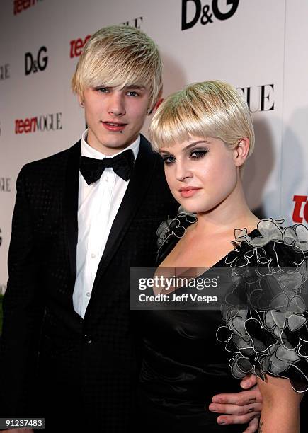 Luke Worrall and Kelly Osbourne arrive at the 7th Annual Teen Vogue Young Hollywood Party held at Milk Studios on September 25, 2009 in Hollywood,...