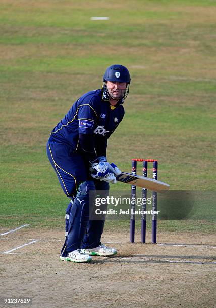 Ian Blackwell of Durham ccc batting during the NatWest Pro40: Division One match between Somerset and Durham at the County Cricket Ground on...