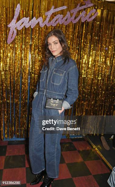 Amber Anderson attends the ALEXACHUNG Fantastic collection party on January 30, 2018 in London, England.