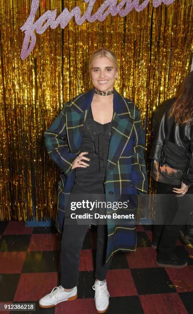 Tigerlily Taylor attends the ALEXACHUNG Fantastic collection party on January 30, 2018 in London, England.