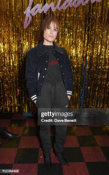 Julia Hobbs attends the ALEXACHUNG Fantastic collection party on January 30, 2018 in London, England.