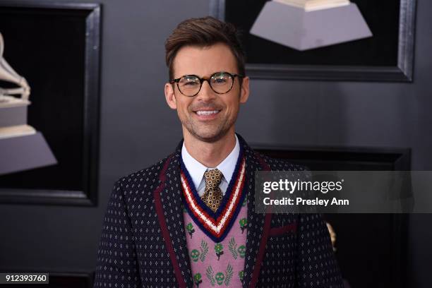 Brad Goreski attends the 60th Annual GRAMMY Awards - Arrivals at Madison Square Garden on January 28, 2018 in New York City.