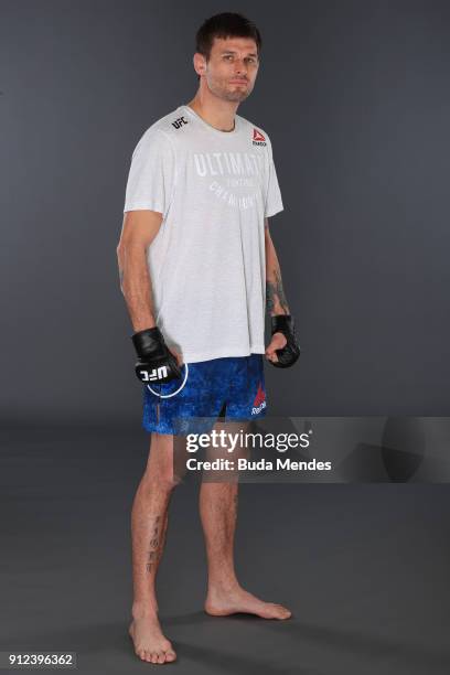 Tim Means of the United States poses for a portrait during a UFC photo session on January 30, 2018 in Belem, Brazil.