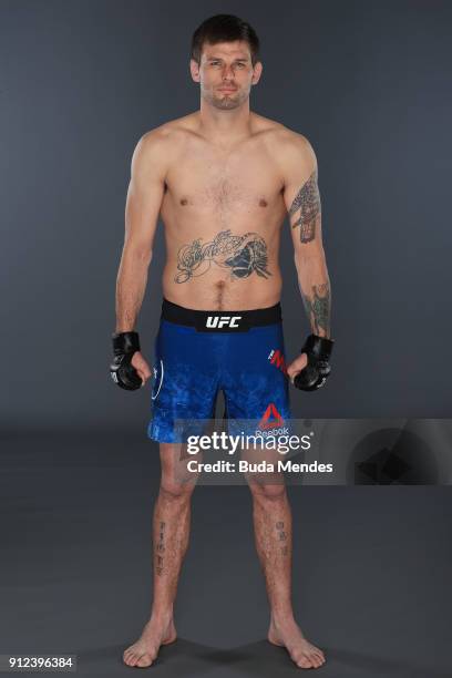 Tim Means of the United States poses for a portrait during a UFC photo session on January 30, 2018 in Belem, Brazil.